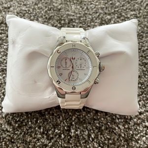White “jelly” Michele watch